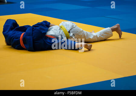 Judo Japanese martial art philosophy and sports battle without weapons Stock Photo