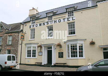 Brown's Hotel, King Street, Laugharne, Carmarthenshire, Wales, Great Britain, United Kingdom, UK, Europe Stock Photo