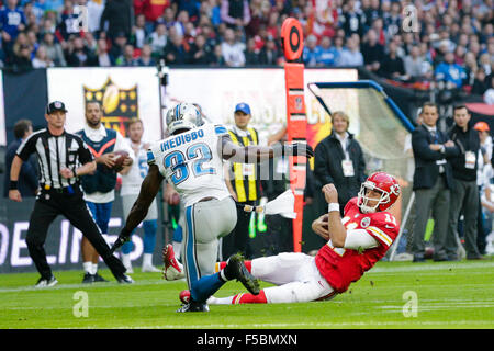 Kansas City Chiefs strong safety Jordan Lucas (24) in action against the  Detroit Lions during an NFL football game in Detroit, Sunday, Sept. 29,  2019. (AP Images/Rick Osentoski Stock Photo - Alamy