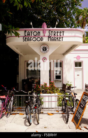 Eaton Street Seafood Market outside Key West Florida USA travel Stock Photo