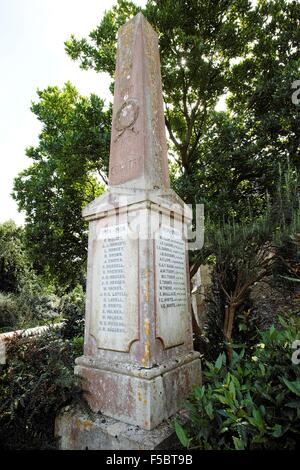 First and Second World War memorial in St Peter's church yard on Hayling Island Hampshire Stock Photo