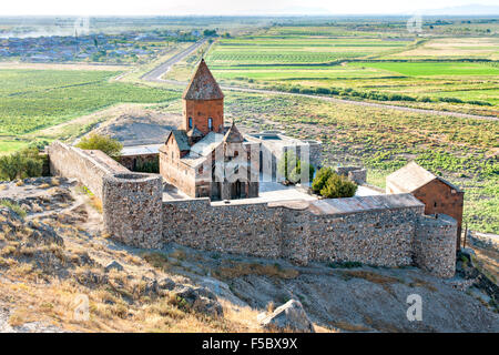 Khor Virap monastery in Armenia. Stock Photo