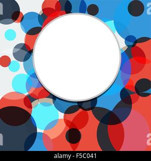 Colorful abstract background is of multicolored circles.Vector Stock Vector