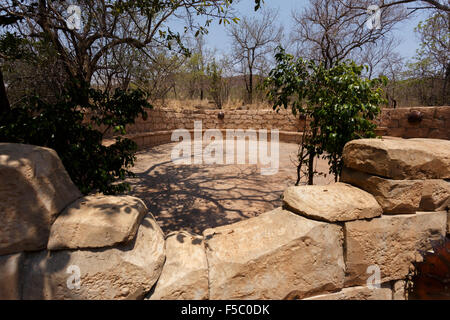 Maze, labyrinth in Lost City, Sun City, South Africa Stock Photo