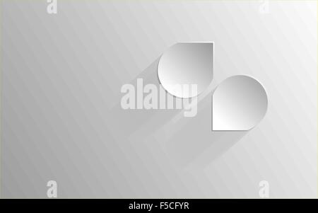 Vector abstract background composed of white BG Stock Vector
