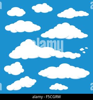 Cloud Blue Sky Vector Stock Vector
