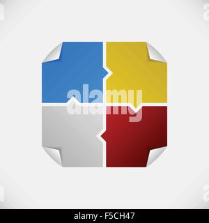 Tag Sticker Label Plaster Shadow Stock Vector
