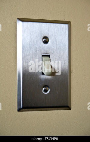 light switch in off position Stock Photo