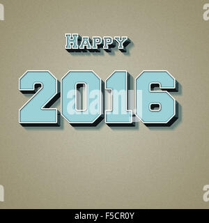 Happy new year 2016 best wishes Stock Photo