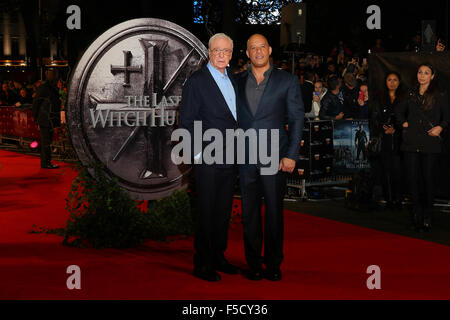London, UK, 19th Oct 2015: Sir Michael Caine attends The Last Witch Hunter film premiere in London Stock Photo