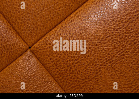 detail of brown leather Stock Photo
