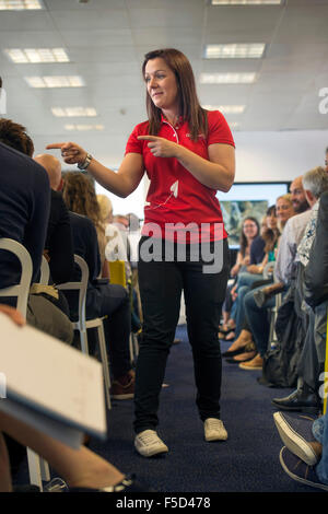 The Entrepreneurial-spark small business training day at Trinity Quay, Bristol - a word association game with Excellence Enginee Stock Photo