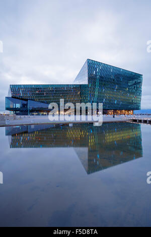 Harpa Concert Hall and Conference Center, Reykjavik, Iceland Stock Photo