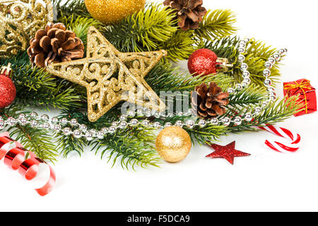 Christmas background with stars and tree Stock Photo