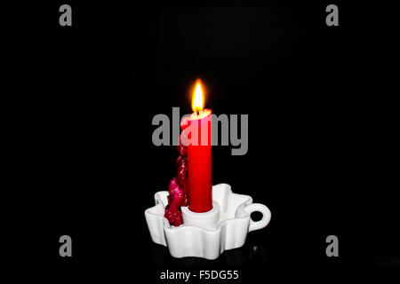 Burning candle Stock Photo