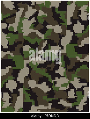 Camouflage gray background textile uniform. cartoon seamless pattern ...
