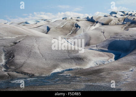 Taku Glacier is part of the expansive 1,500-sq. mi. Juneau Icefield, near Juneau, Alaska. Stock Photo