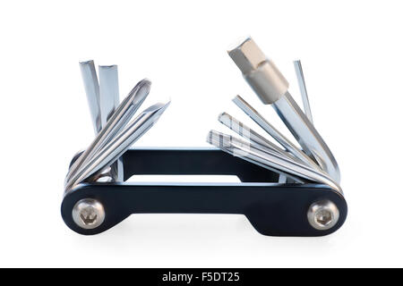 Multitool isolated on white with clipping path Stock Photo