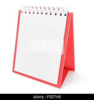 3d render of blank calendar on grey background Stock Photo - Alamy