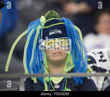 Arlington, Texas, US. 1st Nov, 2015. Seahawks fan spirit © Hoss Mcbain/ZUMA Wire/Alamy Live News Stock Photo