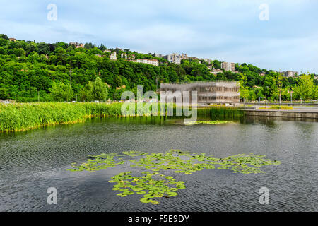 La Confluence district, Lyon, Rhone, France, Europe Stock Photo