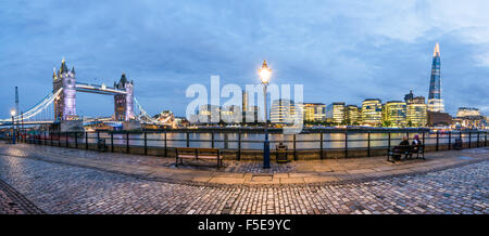 Tower Bridge and the Shard, England, United Kingdom, Europe Stock Photo