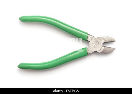 wire cutter pliers isolated on white Stock Photo