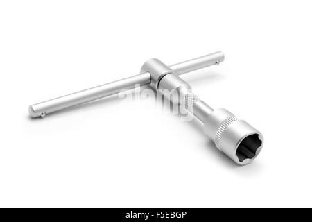 t shape handle tubular socket wrench Stock Photo