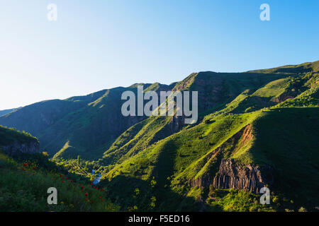 Symphony of Stones basalt columns, UNESCO World Heritage Site, Garni, Kotayk Province, Armenia, Caucasus, Central Asia, Asia Stock Photo