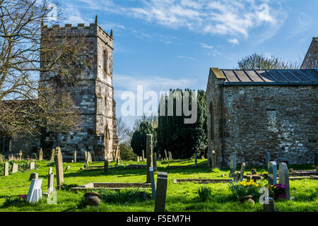 Alvingham two Churches Stock Photo - Alamy