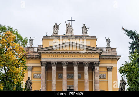 Facade of St John basilica, Eger, Hungary Stock Photo