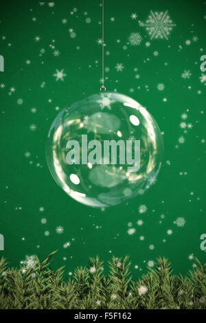 Composite image of christmas bauble Stock Photo