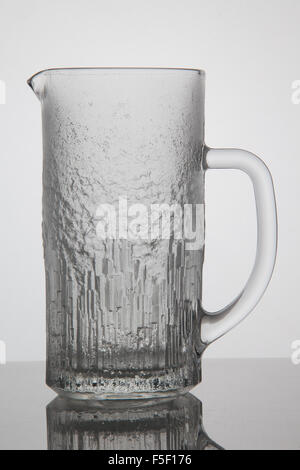 Empty jar of beer on white background Stock Photo