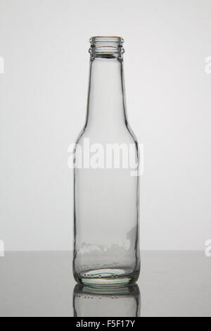 Empty bottle on white background Stock Photo