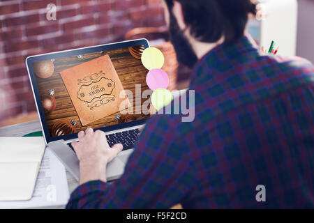 Composite image of web course ad Stock Photo