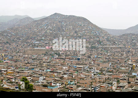 San Miguel slum,Lima, Peru Stock Photo