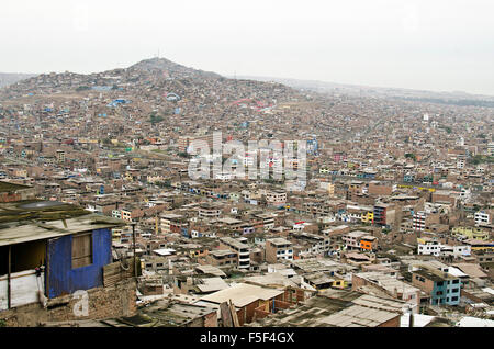 San Miguel slum,Lima, Peru Stock Photo