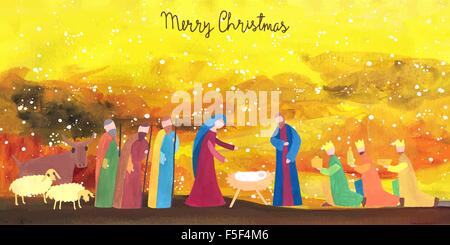 Hand drawn Christmas illustration Stock Vector