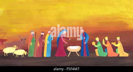 Hand drawn Christmas illustration Stock Vector