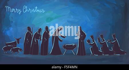 Hand drawn Christmas illustration Stock Vector