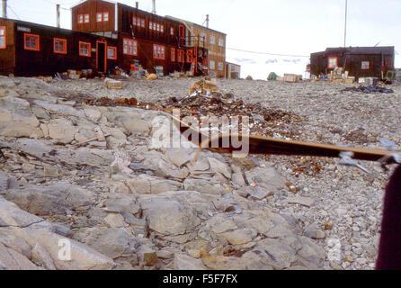 The British Antarctic Survey base at Grytviken on South Georgia in the ...