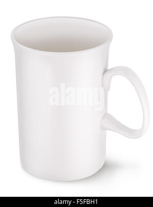 Empty white cup. File contains clipping paths. Stock Photo