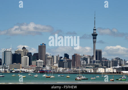 Auckland skyline, New Zealand Stock Photo