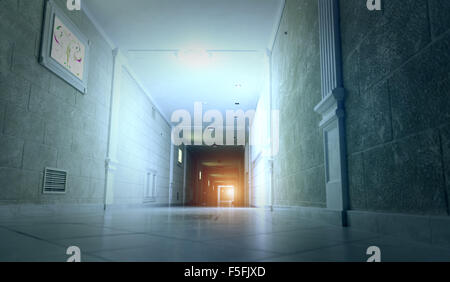 Long corridor Stock Photo