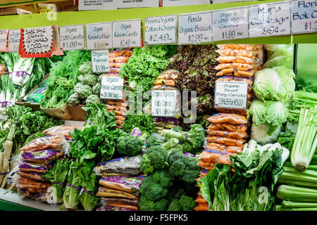 Delray Beach Florida,The Boys Farmers Market,grocery store,supermarket,food,retail products,display case sale,merchandise,packaging,brands,product pro Stock Photo