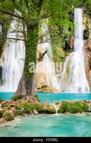 Minas Viejas waterfalls in the Huasteca region of San Luis Potosi, Mexico.