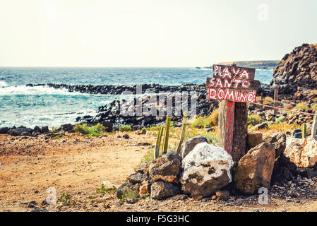 Santo Domingo beach. Tenerife, Canary Islands. Spain Stock Photo