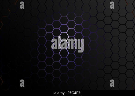 Abstract hexagon elements background Stock Photo