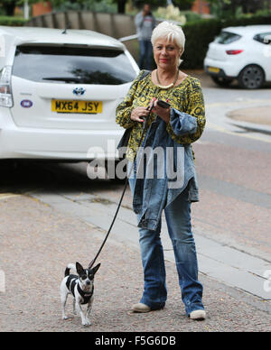 Denise Welch outside ITV Studios  Featuring: Denise Welch Where: London, United Kingdom When: 03 Sep 2015 Stock Photo