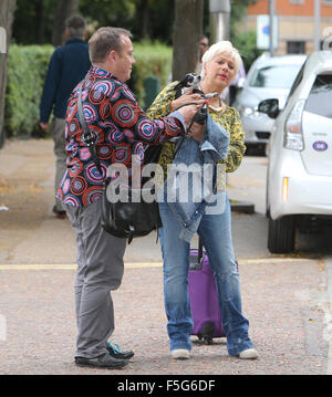 Denise Welch outside ITV Studios  Featuring: Denise Welch Where: London, United Kingdom When: 03 Sep 2015 Stock Photo